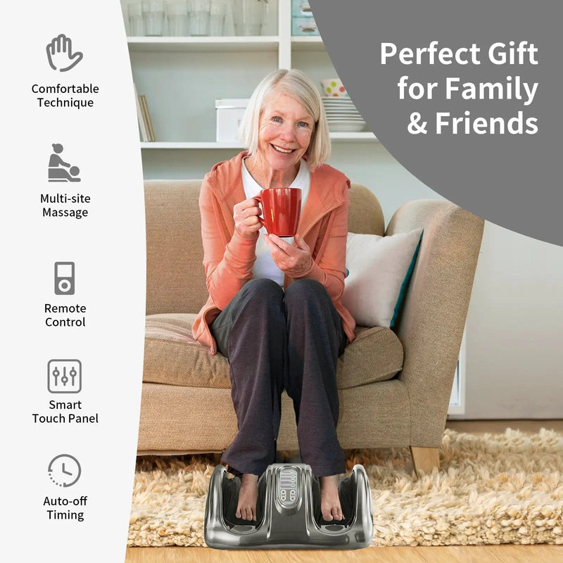 Therapeutic Shiatsu Foot Massager with High Intensity Rollers by DirectDeals