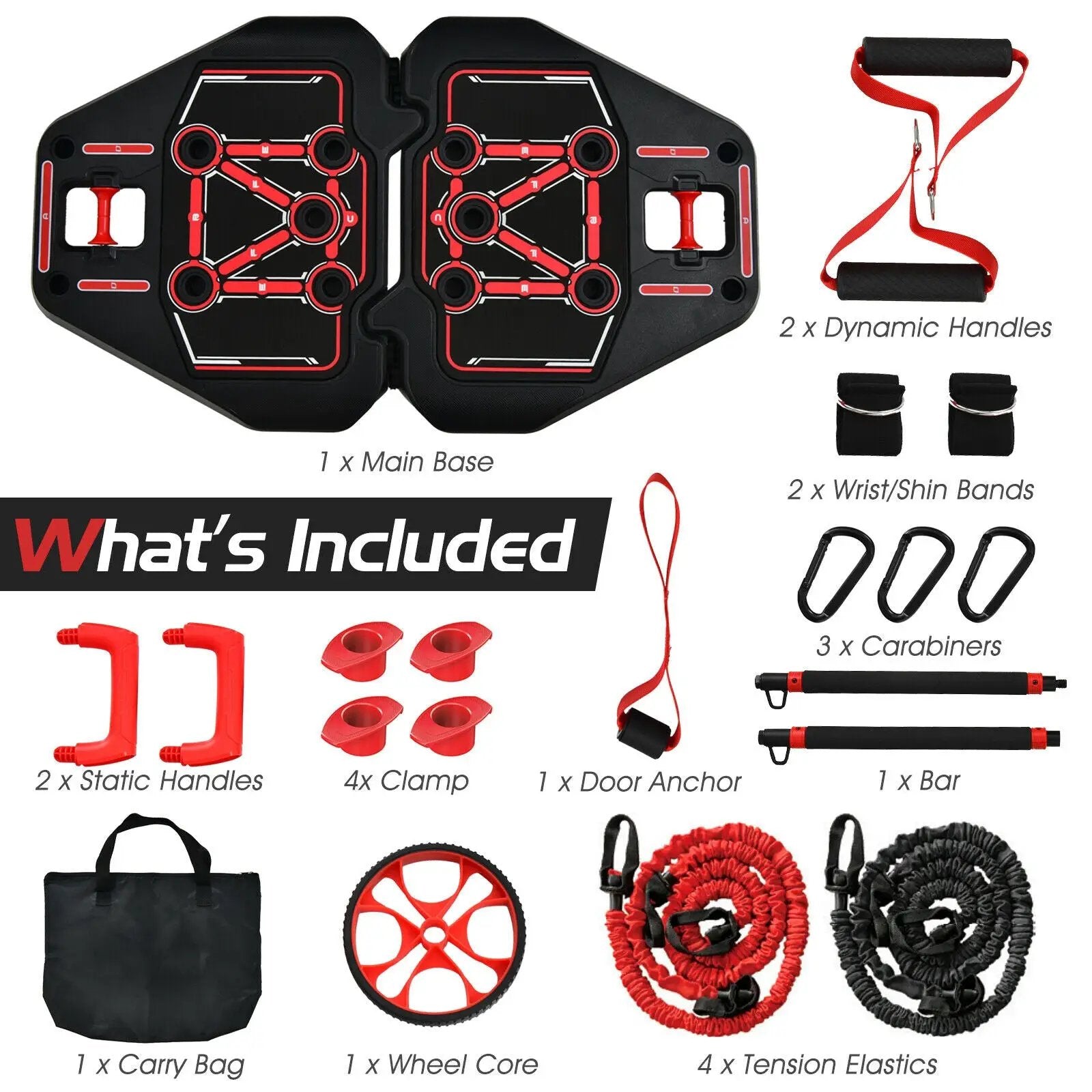 All-in-one Portable Pushup Board with Bag by DirectDeals