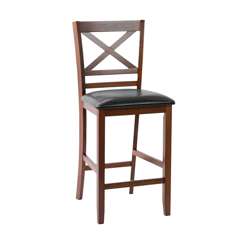 Set of 2 Bar Stools 25 Inch Counter Height Chairs with by DirectDeals