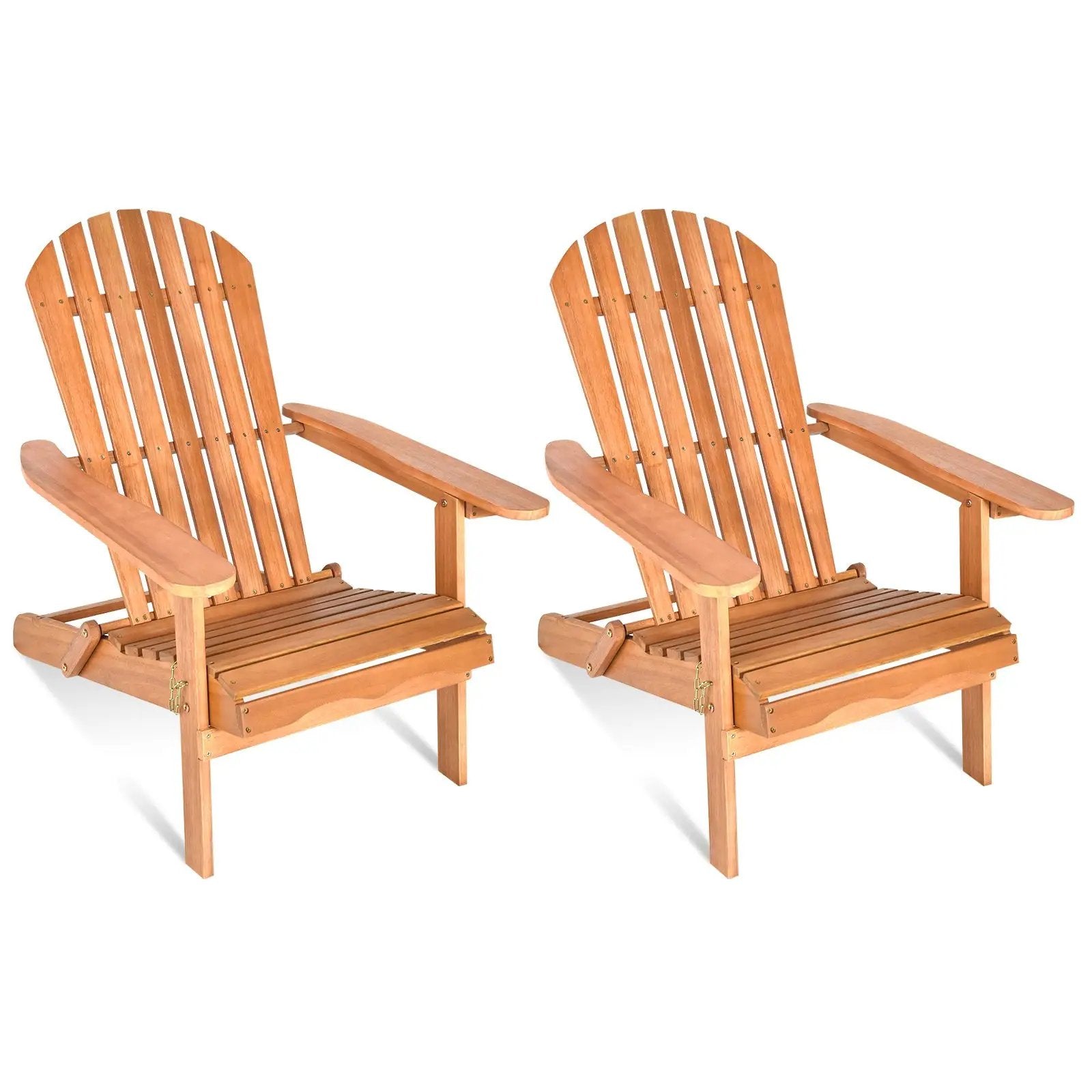 Eucalyptus Chair Foldable Outdoor Wood Lounger Chair by DirectDeals