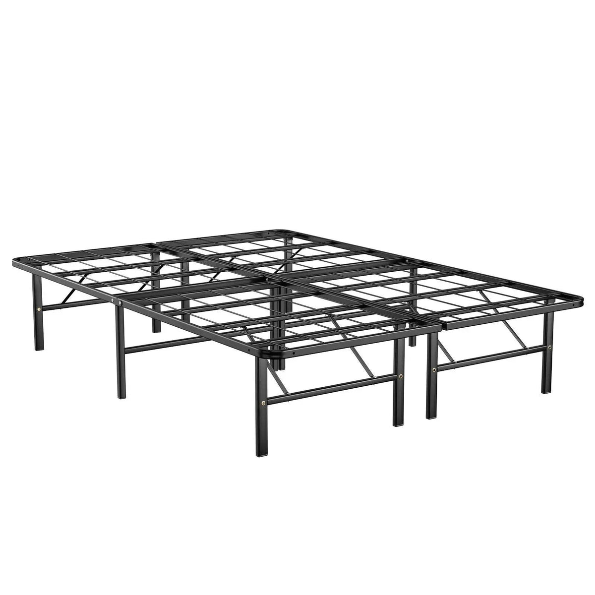Twin/Full/Queen Size Foldable Metal Platform Bed with Tool-Free Assembly, photo 3 of 10