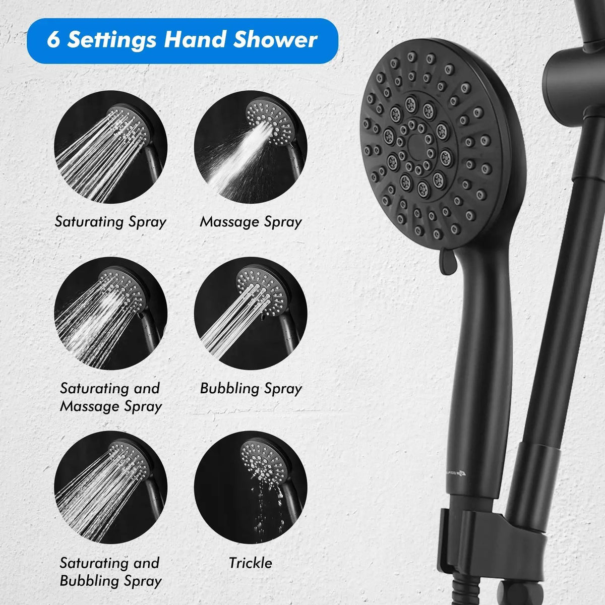 High Pressure Combo Handheld Shower Head, photo 2 of 16
