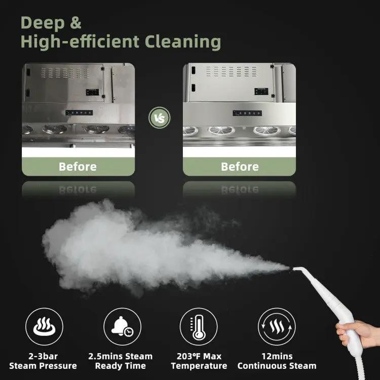 1000W Multifunction Portable Hand-held Steam Cleaner with 10 Accessories, photo 6 of 11