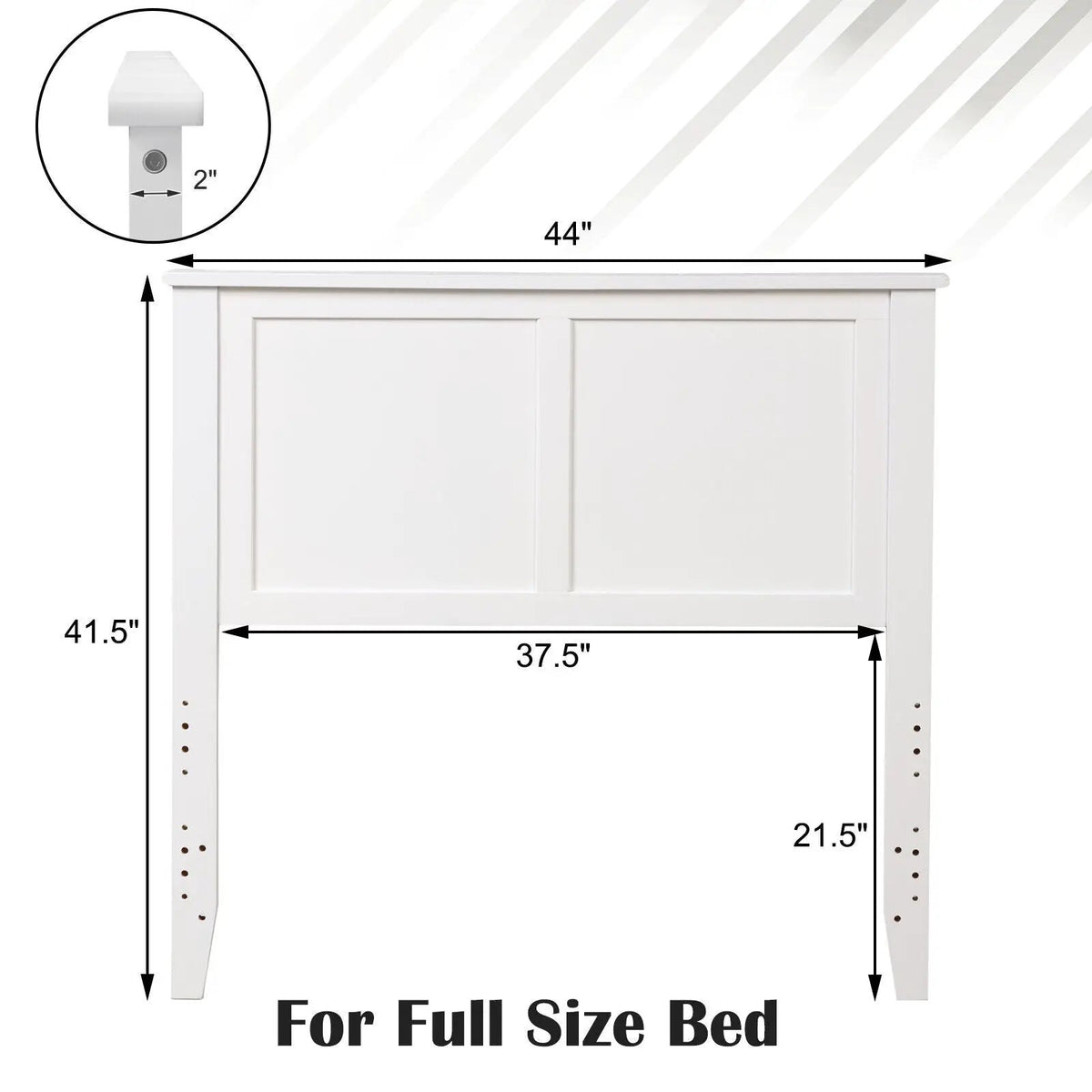 Solid Wood Flat Panel Headboard for Twin-size Bed, photo 13 of 24