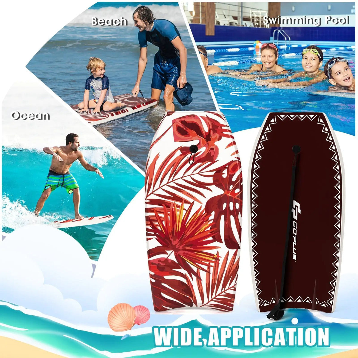 37 Inch Lightweight Surfboard With Fin EPS Core for Kids and Adults, photo 5 of 9