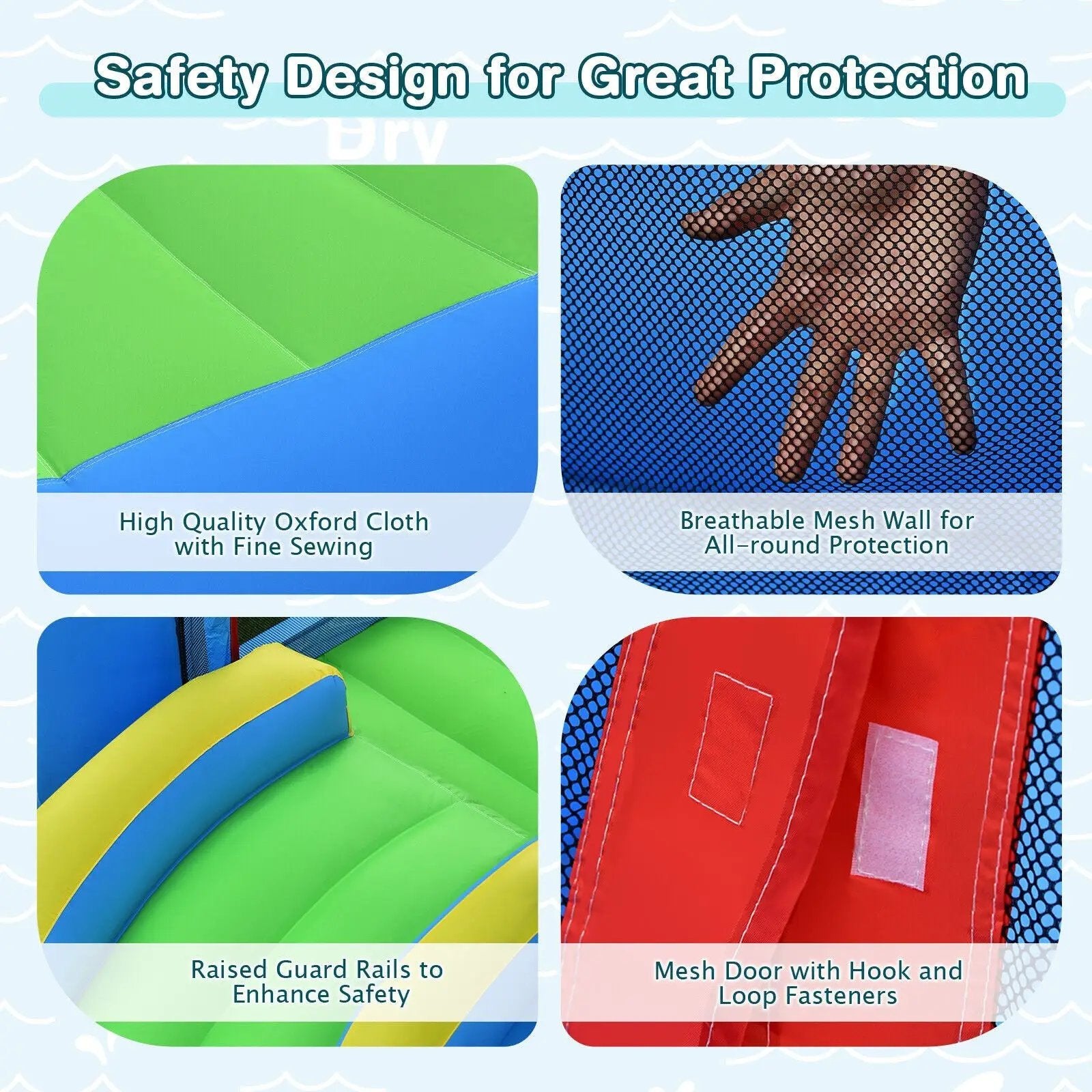 Inflatable Kids Water Slide Outdoor Indoor Slide Bounce Castle without Blower by DirectDeals