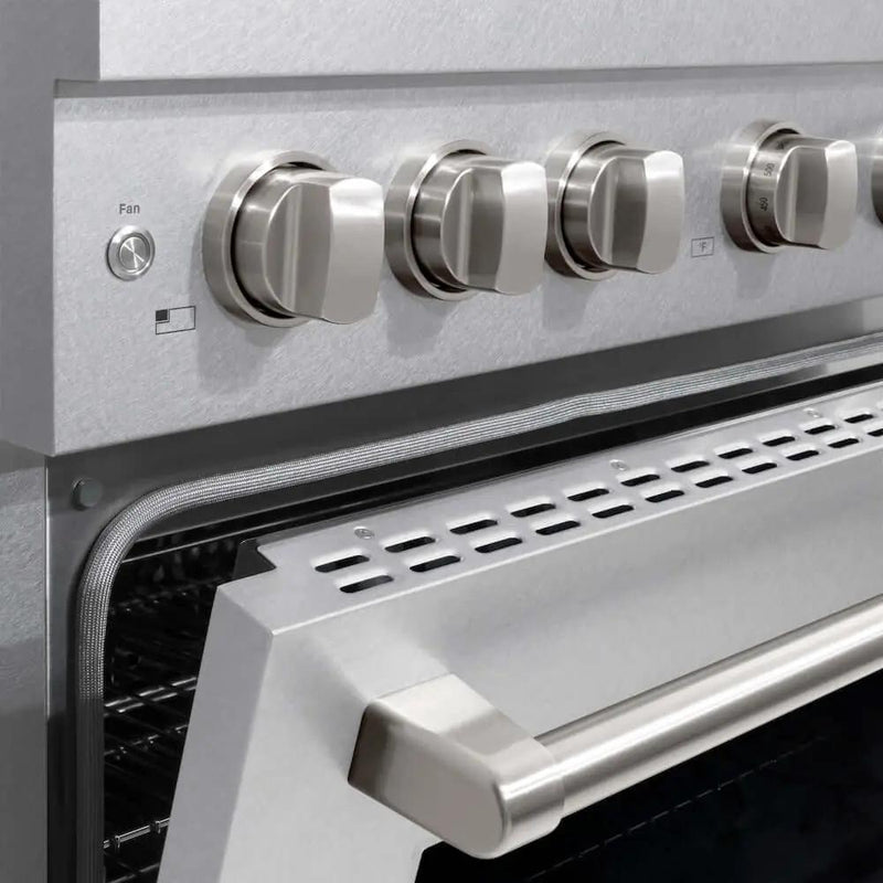 ZLINE 48"Gas Range, Convection Gas Oven , DuraSnow® Stainless Steel, SGRS-48 by Farmhouse Kitchen and Bath