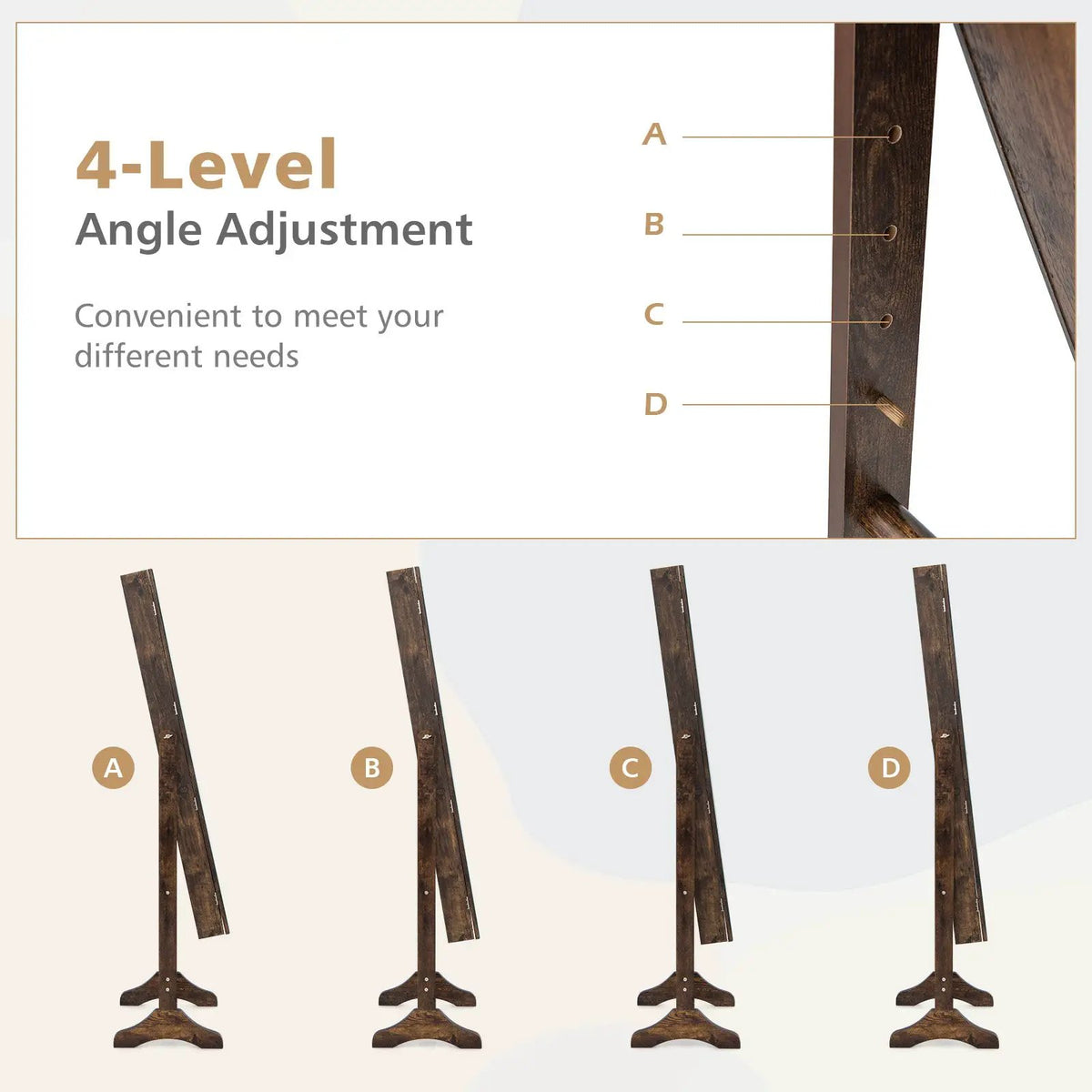 Standing Jewelry Cabinet with Full Length Mirror, photo 9 of 16