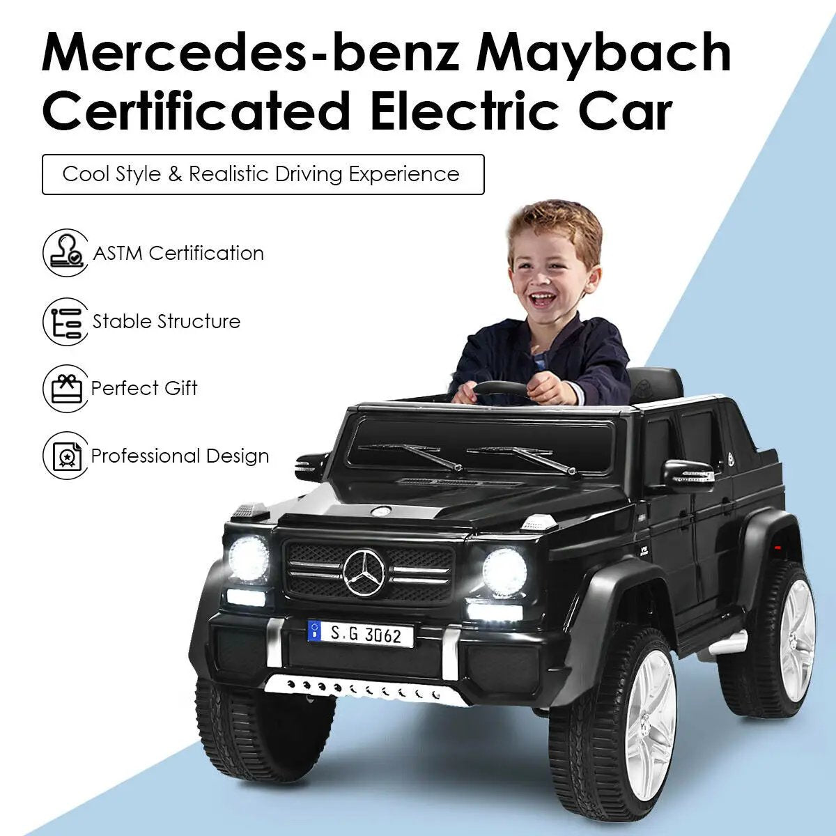 12V Licensed Mercedes-Benz Kids Ride On Car, photo 8 of 11