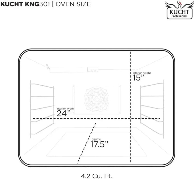 Kucht 30" Freestanding Dual Fuel Range Liquid Propane KXD30/LP by Farmhouse Kitchen and Bath