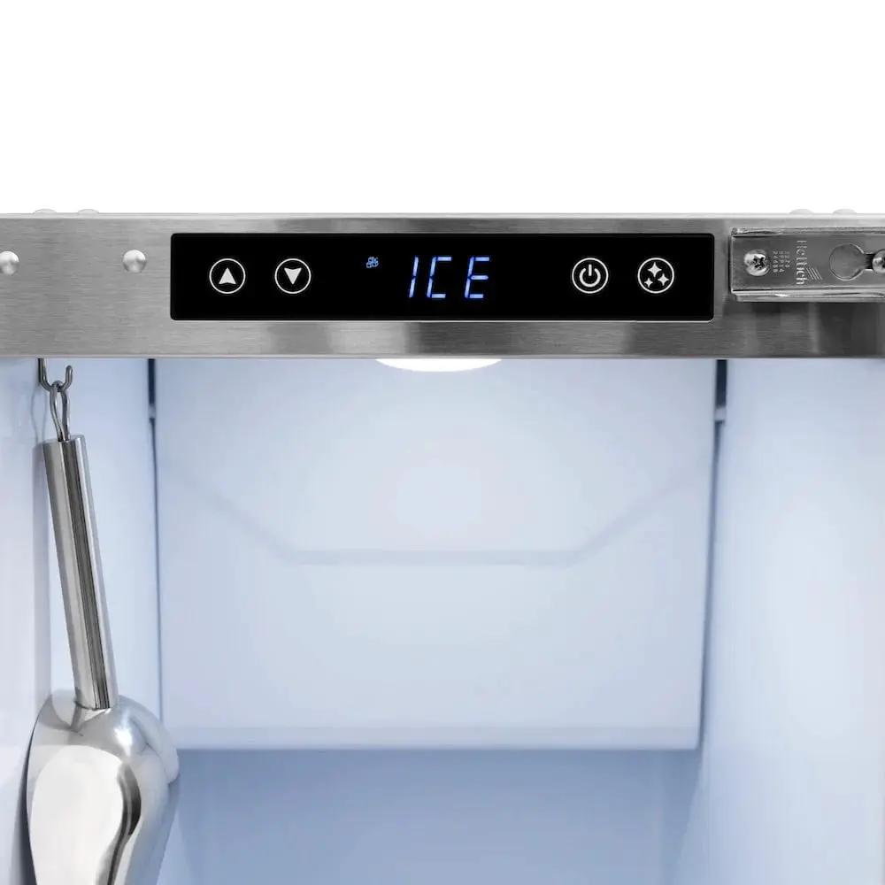 ZLINE 15" Touchstone Clear Cube Ice Maker Drain Pump Panel Ready Door Polished Gold Door ICCDPZ-15-G by Farmhouse Kitchen and Bath