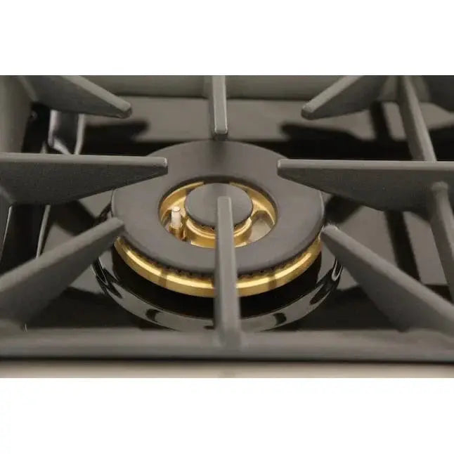 Kucht 36" Gas Range, Stainless Steel with Light Blue Oven Door, KNG361-LB by Farmhouse Kitchen and Bath