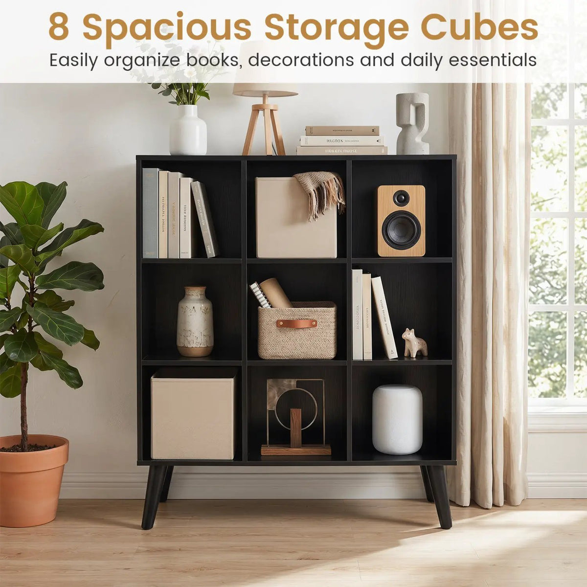 8-Cube Bookcase with Raised Support Legs, photo 6 of 16