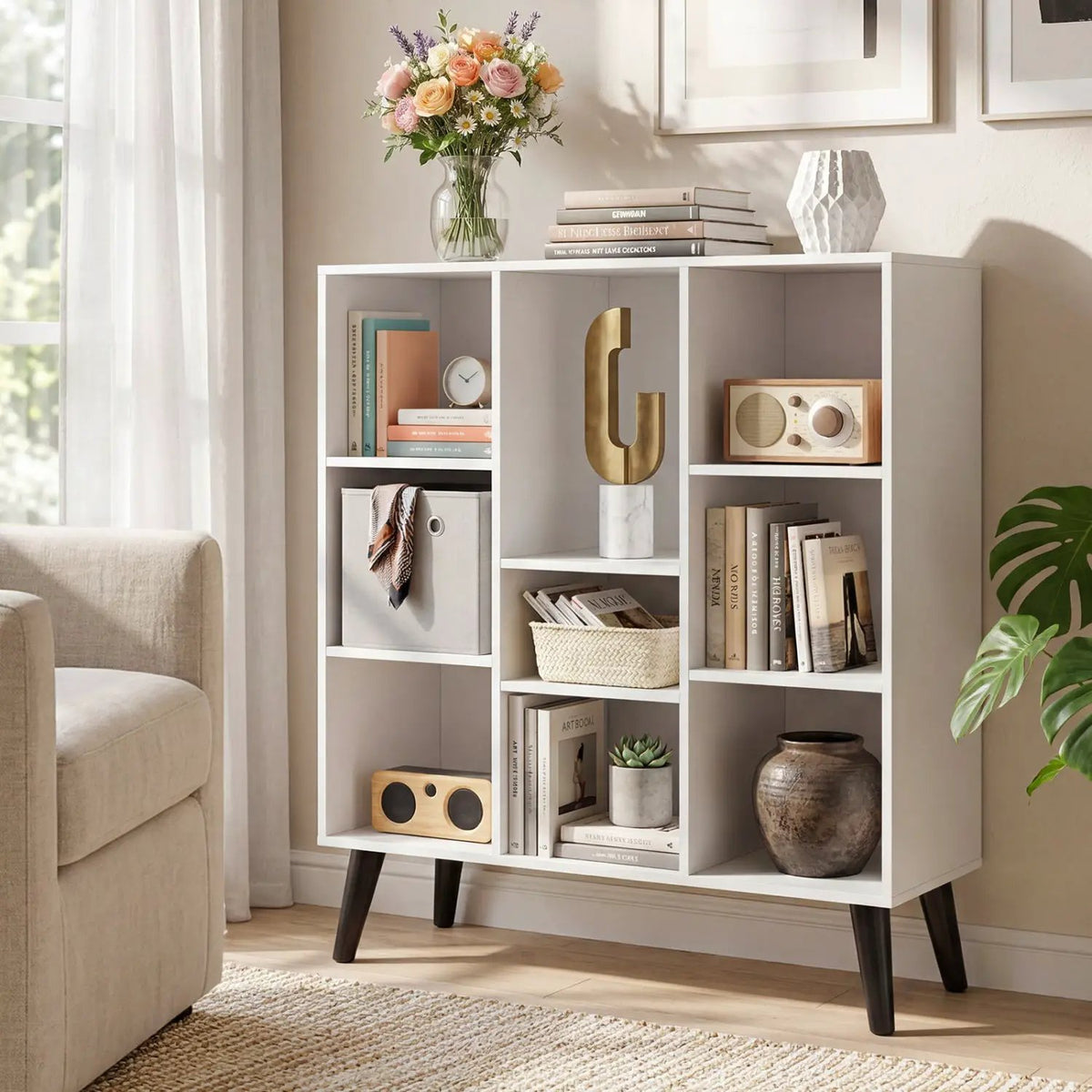8-Cube Bookcase with Raised Support Legs, photo 10 of 16