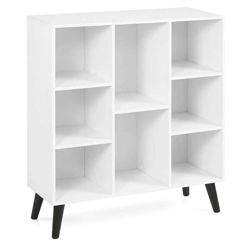 8-Cube Bookcase with Raised Support Legs by DirectDeals