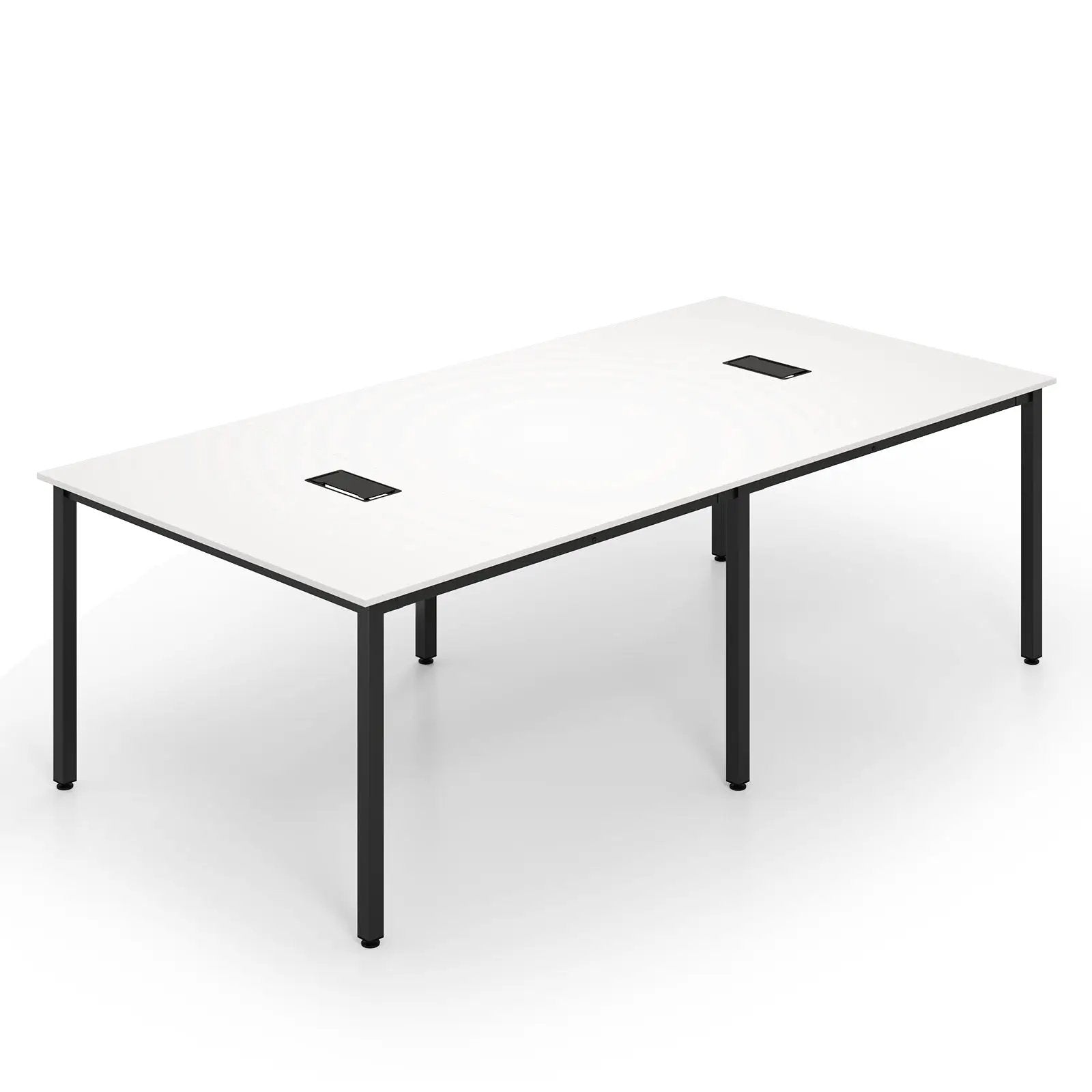 8 Feet Conference Room Table Large Meeting Table Seats up to 10 People-White by DirectDeals