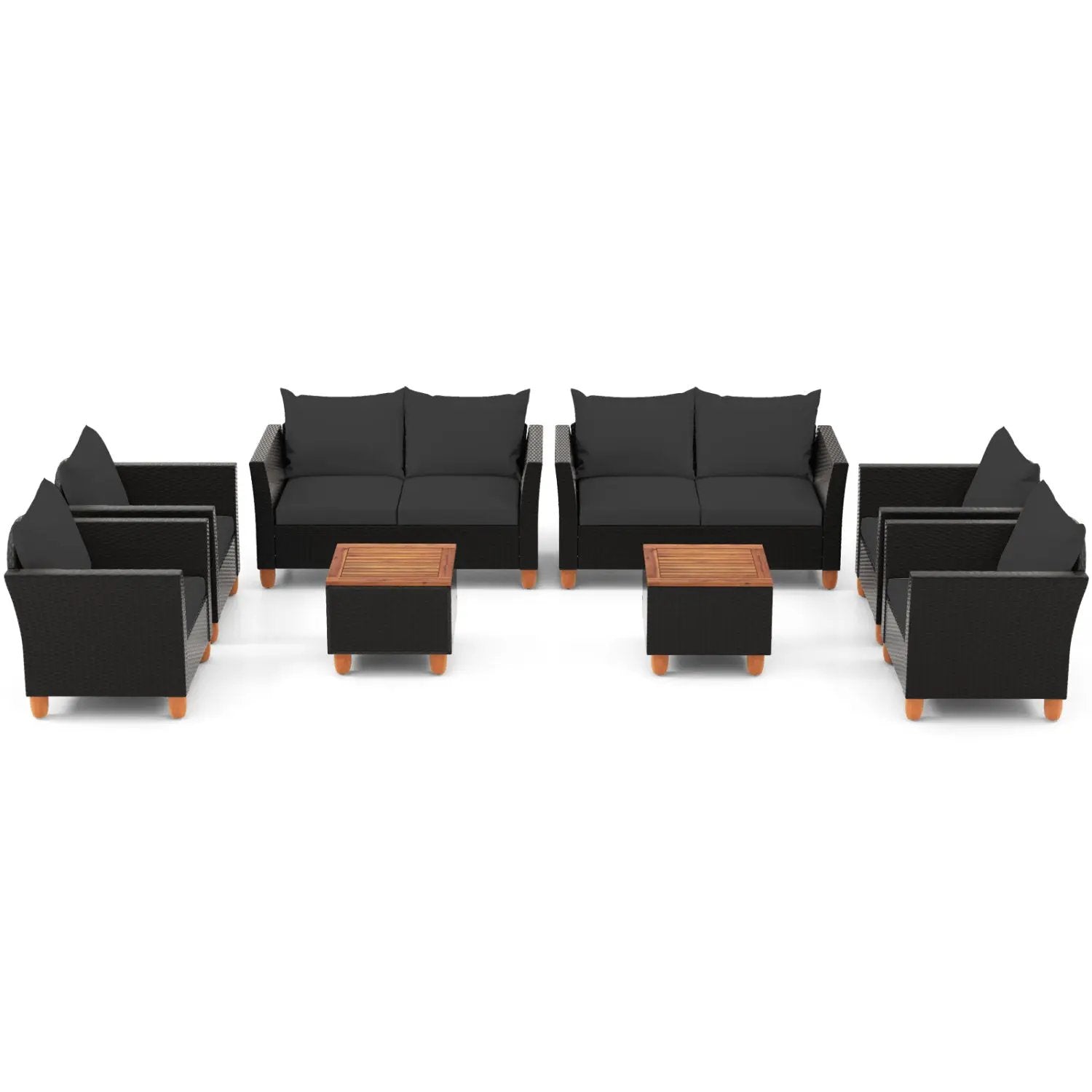 8-Piece Outdoor Conversation Set with Storage Coffee Table by DirectDeals