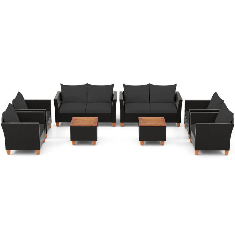 8-Piece Outdoor Conversation Set with Storage Coffee Table by DirectDeals