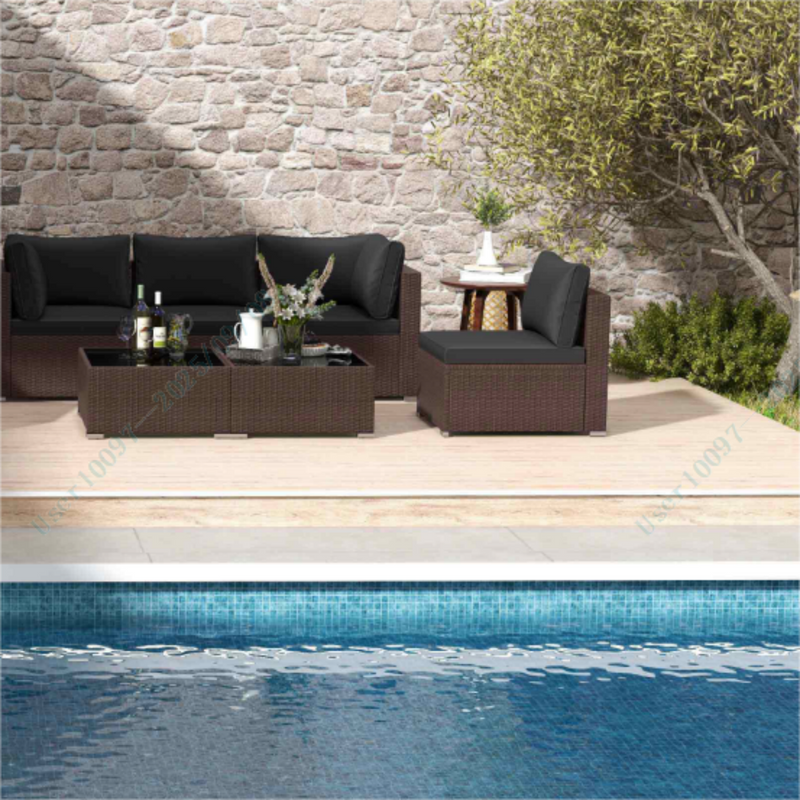 8 Pieces Patio Lounge Set: Comfort and Style Combined by DirectDeals