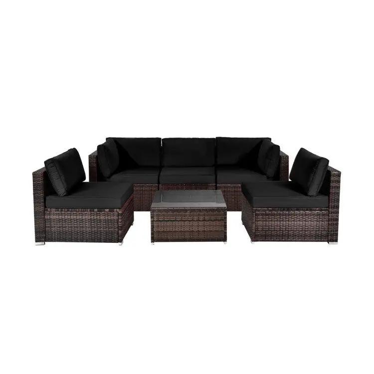 8 Pieces Patio Lounge Set: Comfort and Style Combined by DirectDeals