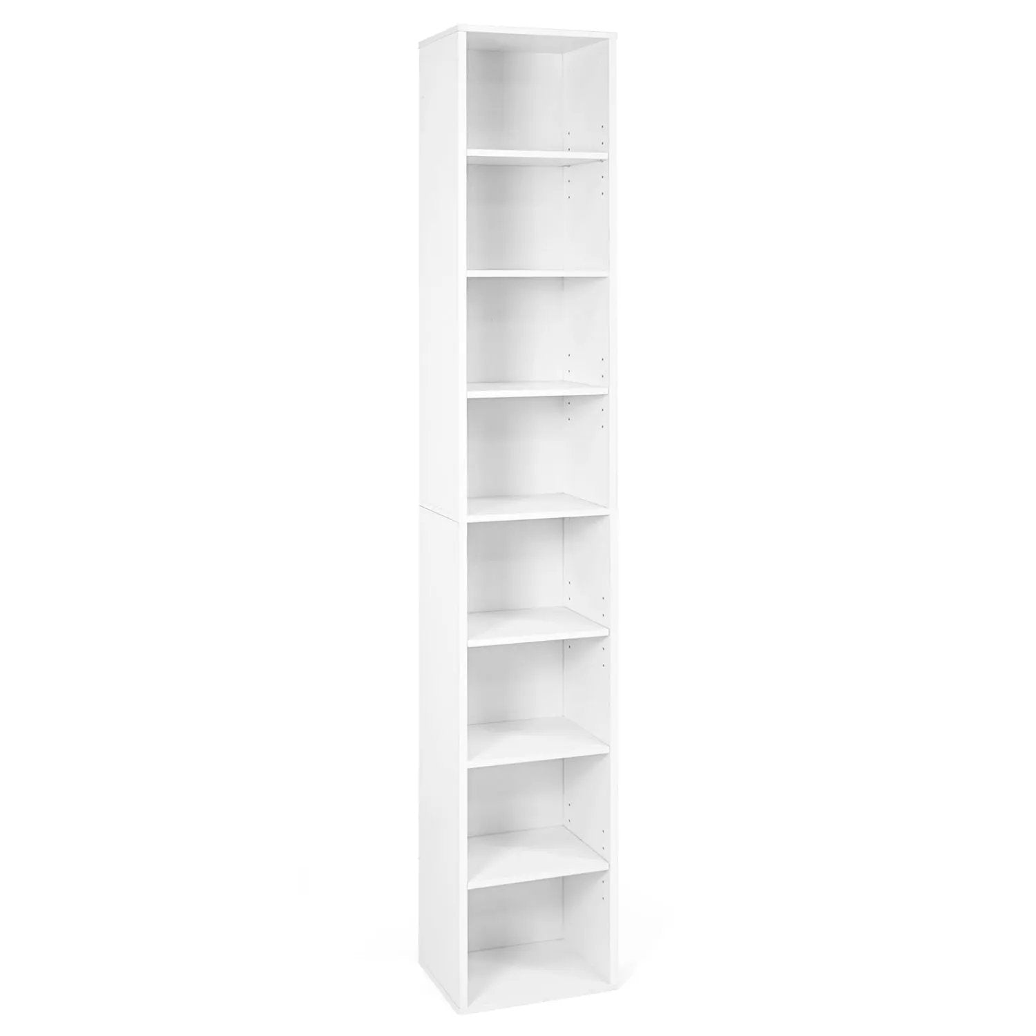 8-Tier Narrow Bookshelf with Adjustable Shelves by DirectDeals