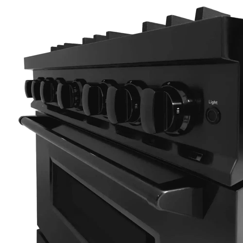ZLINE 36" Classic Gas Range, Convection Gas Oven Black Stainless Steel, CGRB-36 by Farmhouse Kitchen and Bath