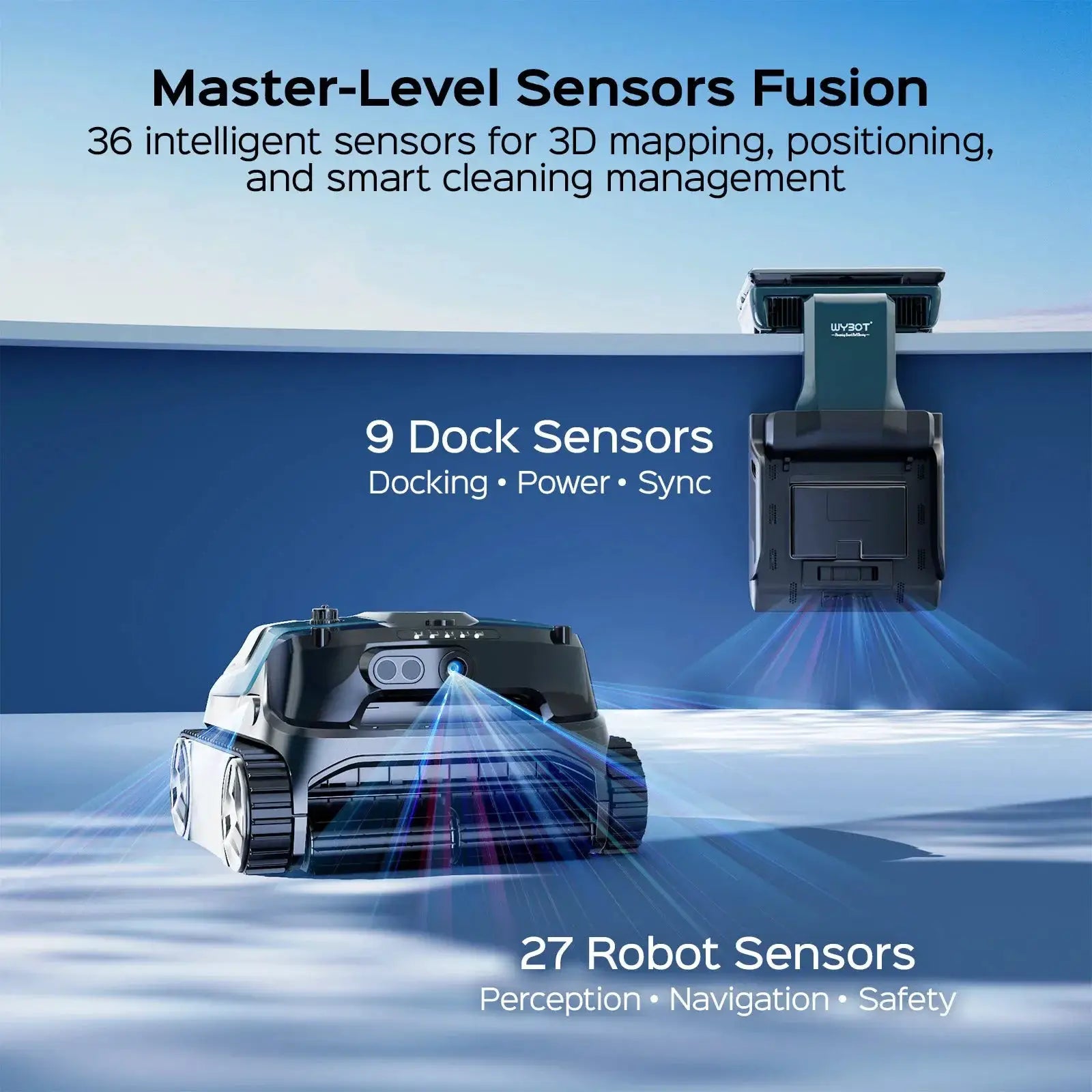 WYBOT S3 Robotic Pool Cleaner by WYBOT