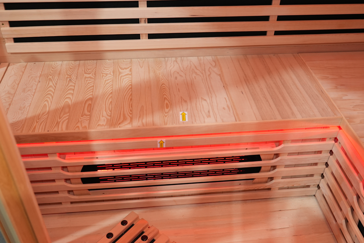 Blisspod I Vienna RED I All-In-One - Full Spectrum + Red Light Therapy I Indoor Corner Premium Sauna I 4-5 Person, photo 13 of 20