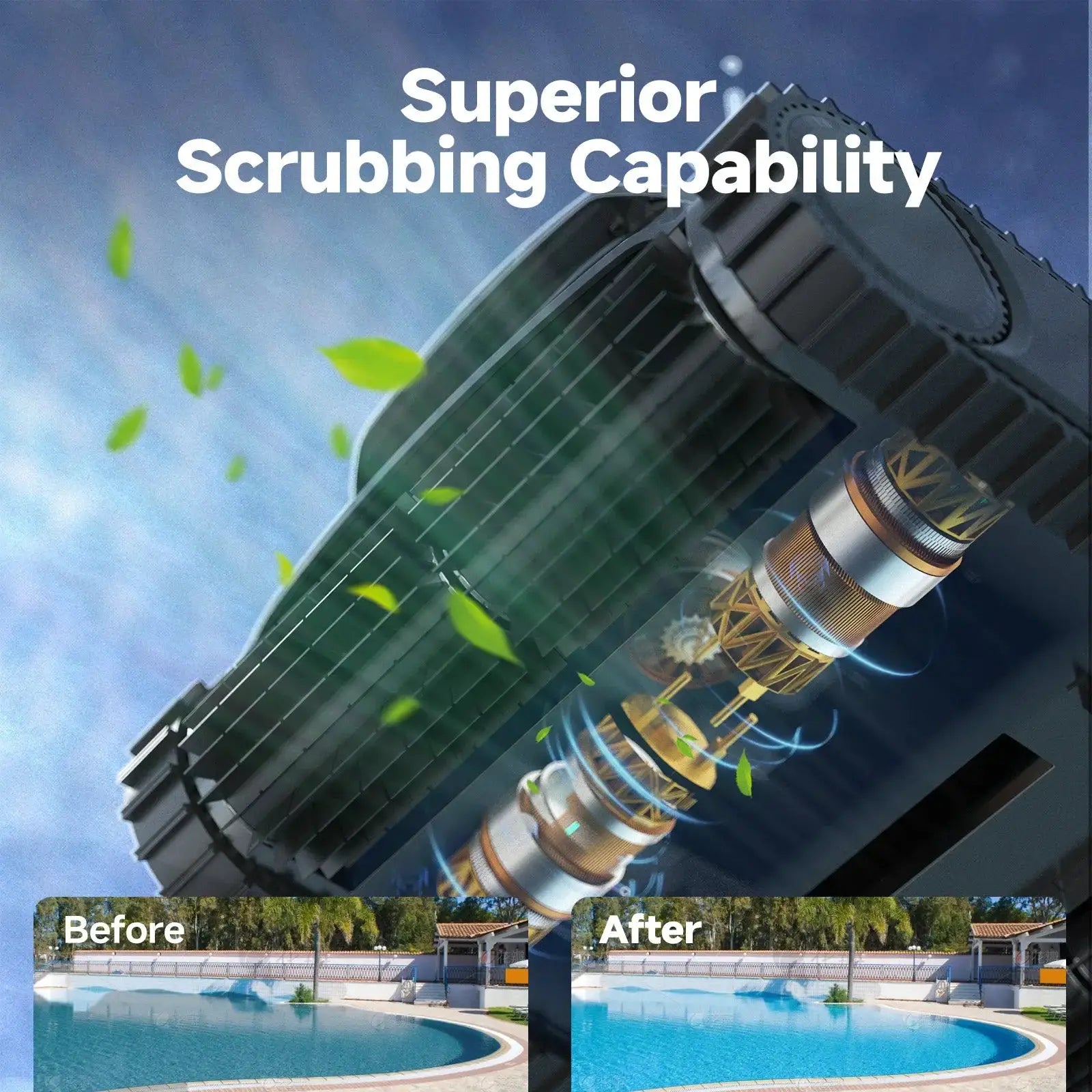 WYBOT M1 Cordless Robotic Pool Cleaner by WYBOT
