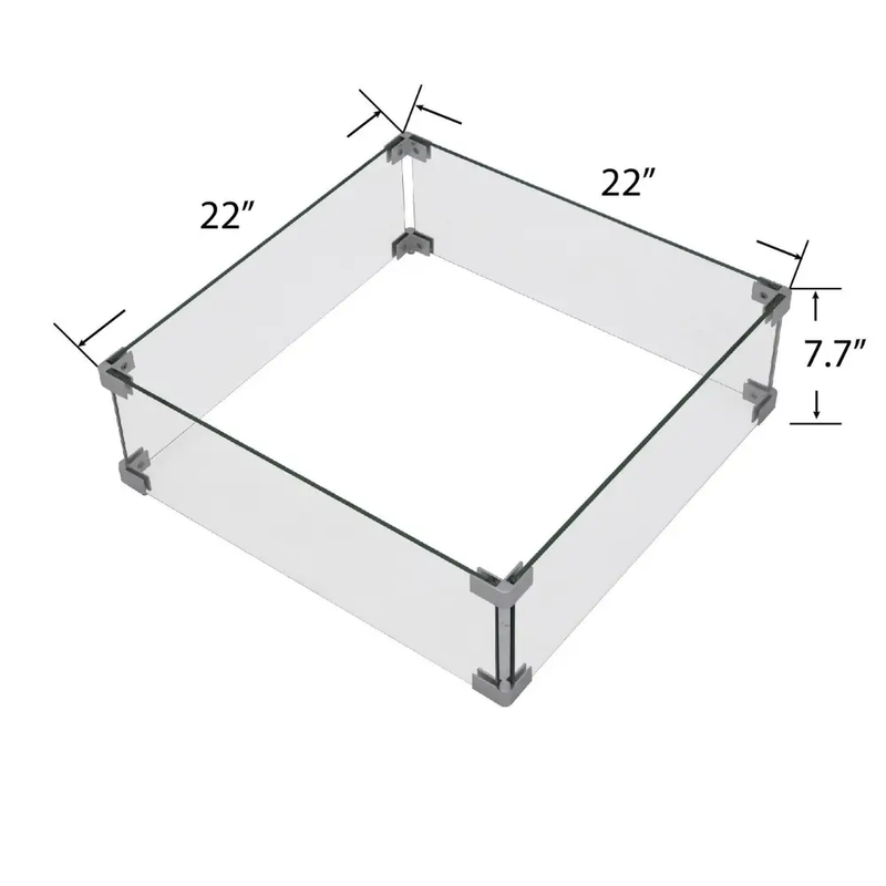 Propane Fire Pit Table Outdoor 50,000 BTU Firepits for Outside CSA Certified by EnvelorHome
