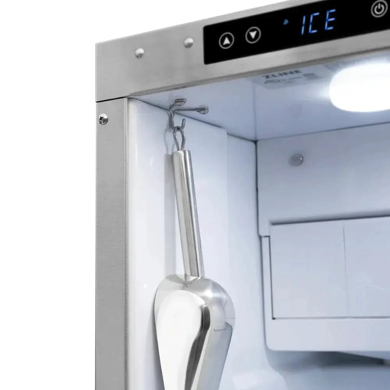 ZLINE 15" Touchstone Gourmet Ice Maker Drain Pump Panel Ready Door Polished Gold IGMDPZ-15-G by Farmhouse Kitchen and Bath