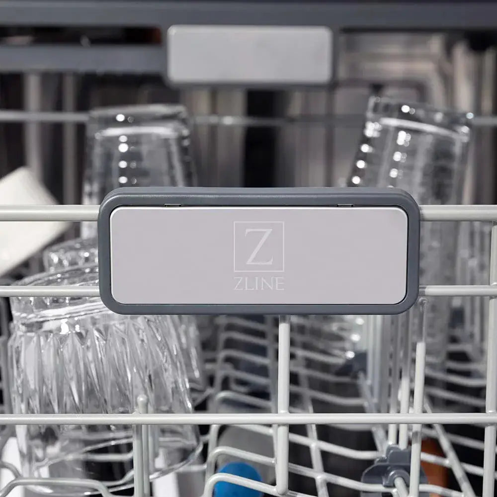 ZLINE Autograph 24" Dishwasher, White Door, Bronze DWMTZ-WM-24-CB by Farmhouse Kitchen and Bath