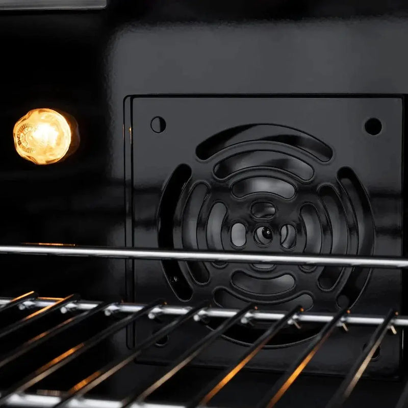 ZLINE 30"Paramount Dual Fuel Range White Matte Matte Black SDRZ-WM-30-MB by Farmhouse Kitchen and Bath