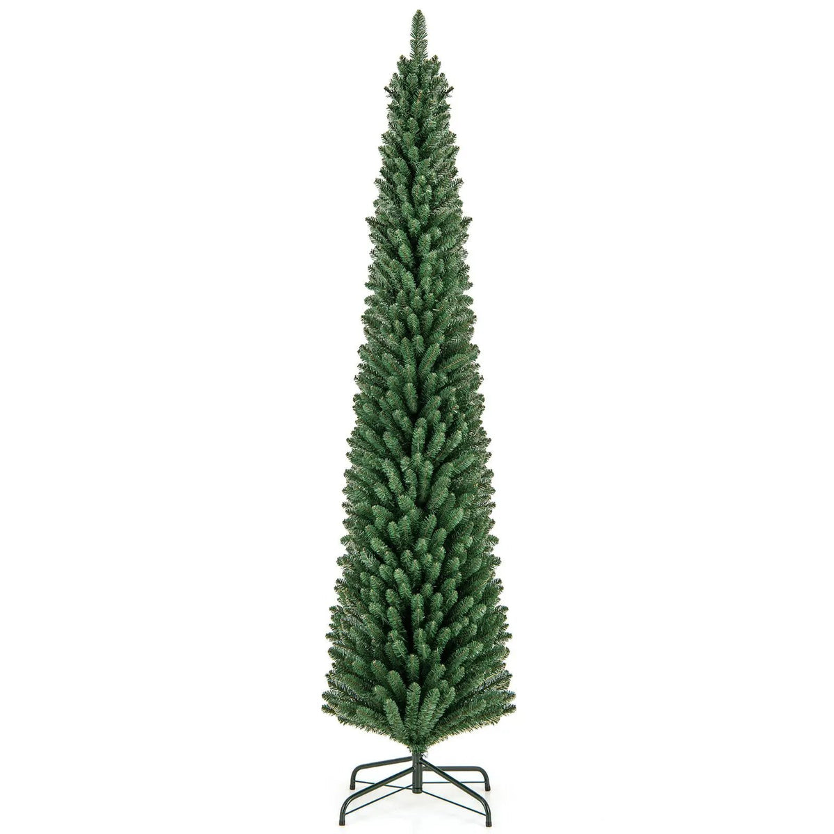 5/6/7/8 Feet Pencil Christmas Tree with 295/392/523/671 Memory Wire Branch Tips and Upgraded Metal Stand, photo 11 of 11