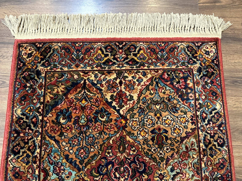 Karastan Rug 3x5 Multicolor Panel Kirman #717, Original 700 Series, Wool Pile, Discontinued by Jewel Rugs