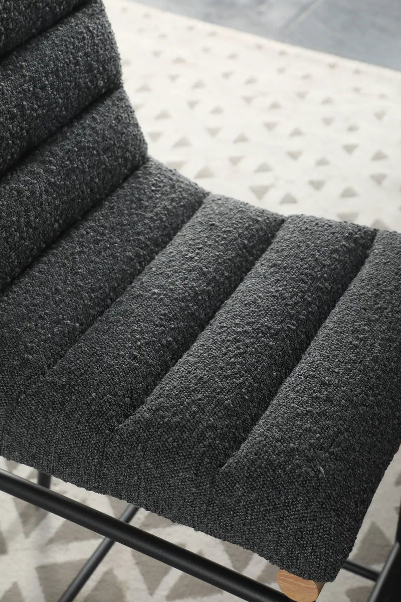 Lahni - 17" Boucle Fabric Counter Height Chair by Unique Piece Furniture