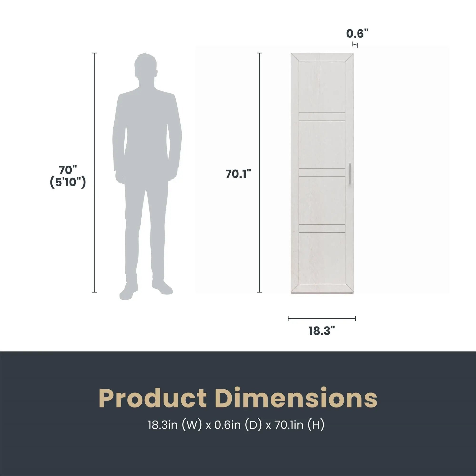 Perry Park - Modular Membrane Press Single Door Kit - Ivory by Unique Piece Furniture