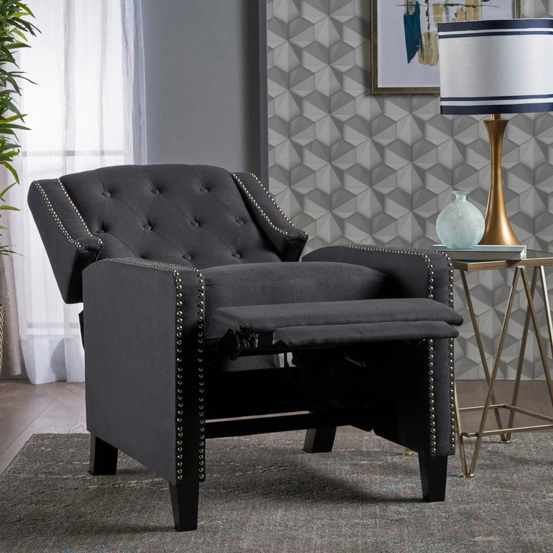 Classic Fabric Push Back Chair by Unique Piece Furniture