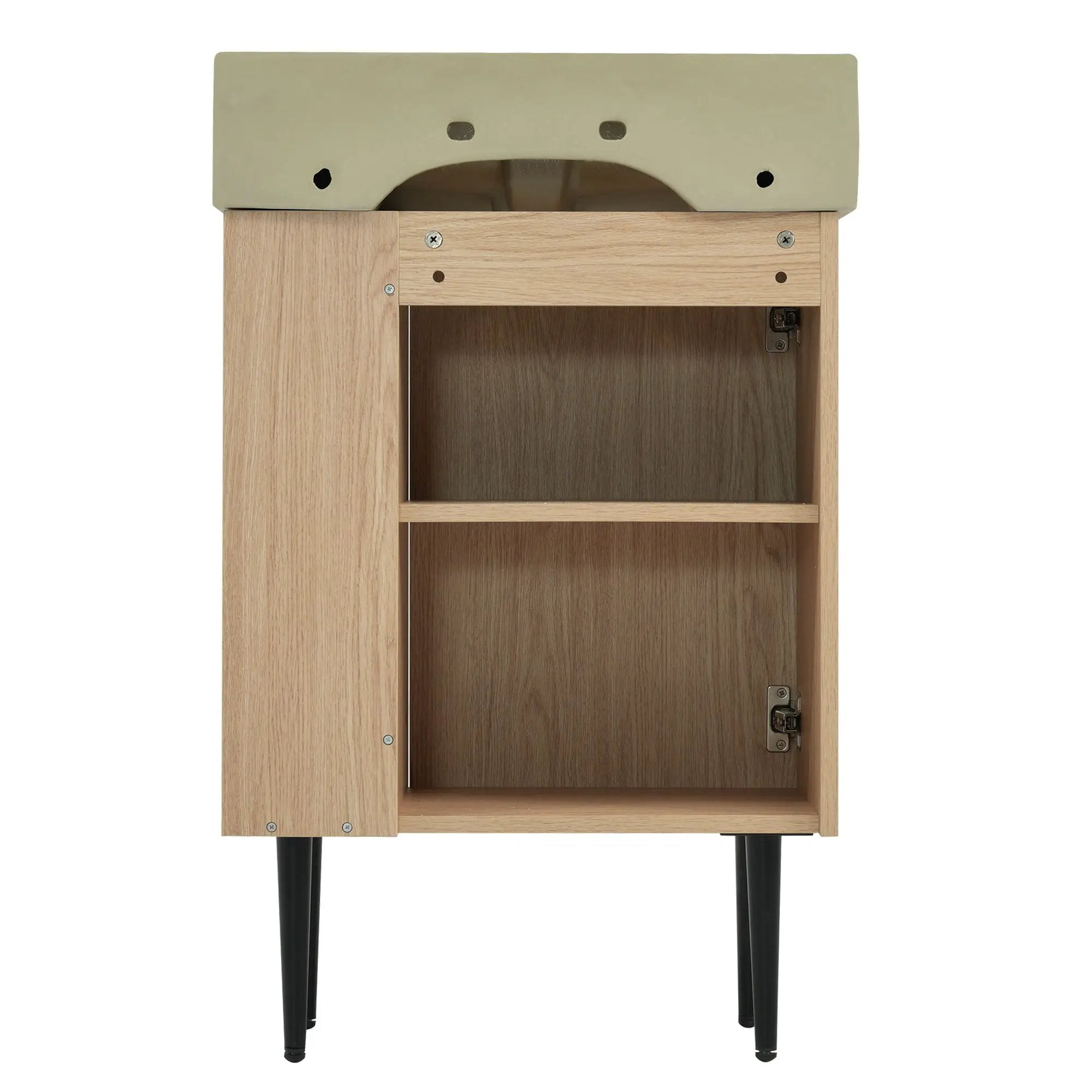Bathroom Vanity, Combo Cabinet, Bathroom Storage Cabinet, Single Ceramic Sink by HouseOfZazla