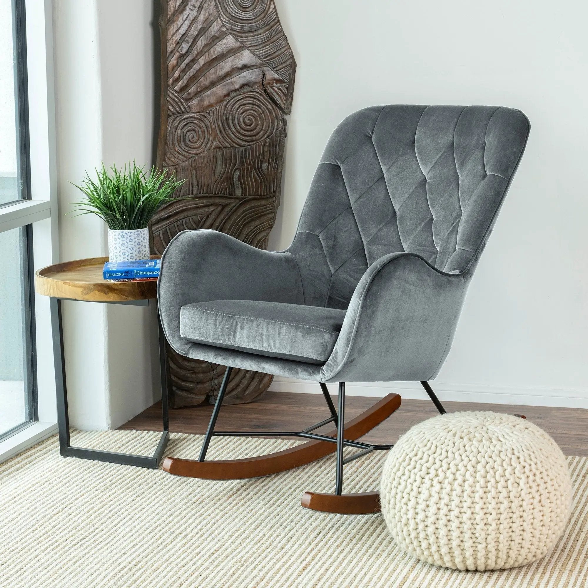 Hannah - Rocking Chair - Gray by Unique Piece Furniture