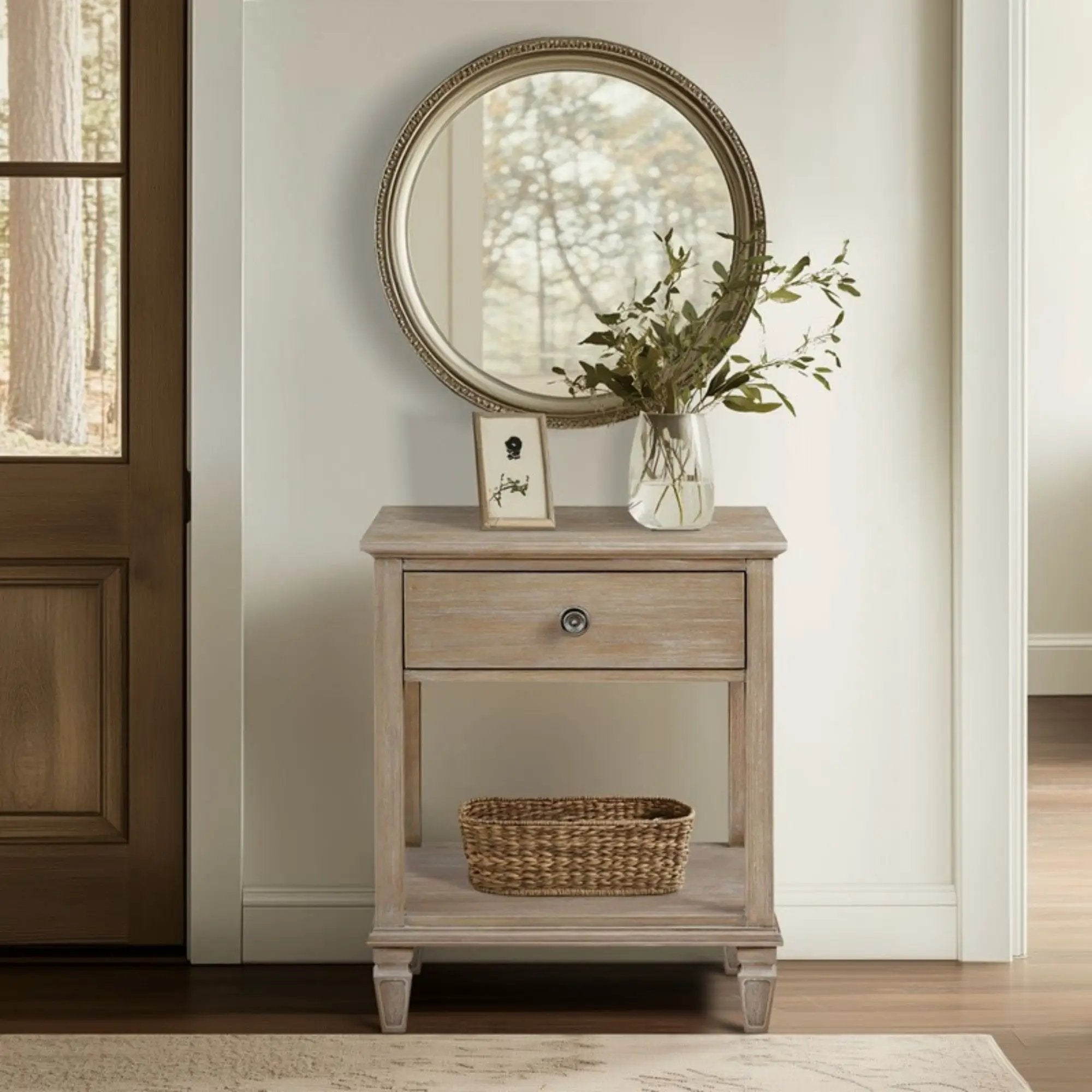 Victoria - Bedside Table With Drawer And Shelf by Unique Piece Furniture