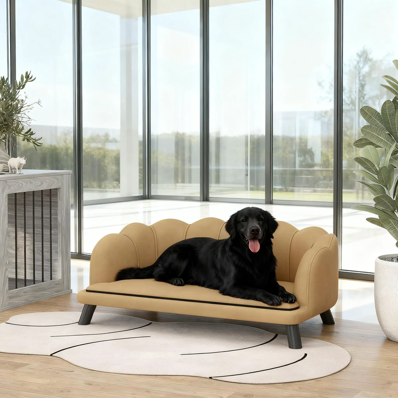 Coffee Pearl Design Pet Sofa by HouseOfZazla