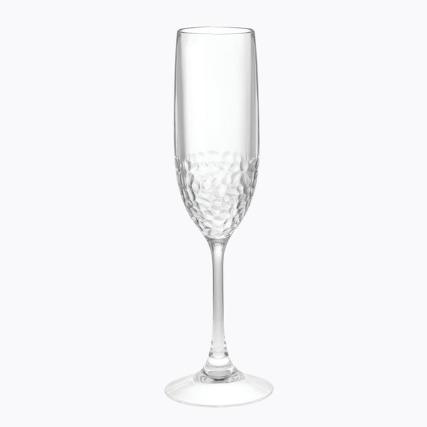 Tritan Lexington - Unbreakable Plastic Champagne Flutes, Durable Glass Alternative (Set of 4), 6Oz - Clear