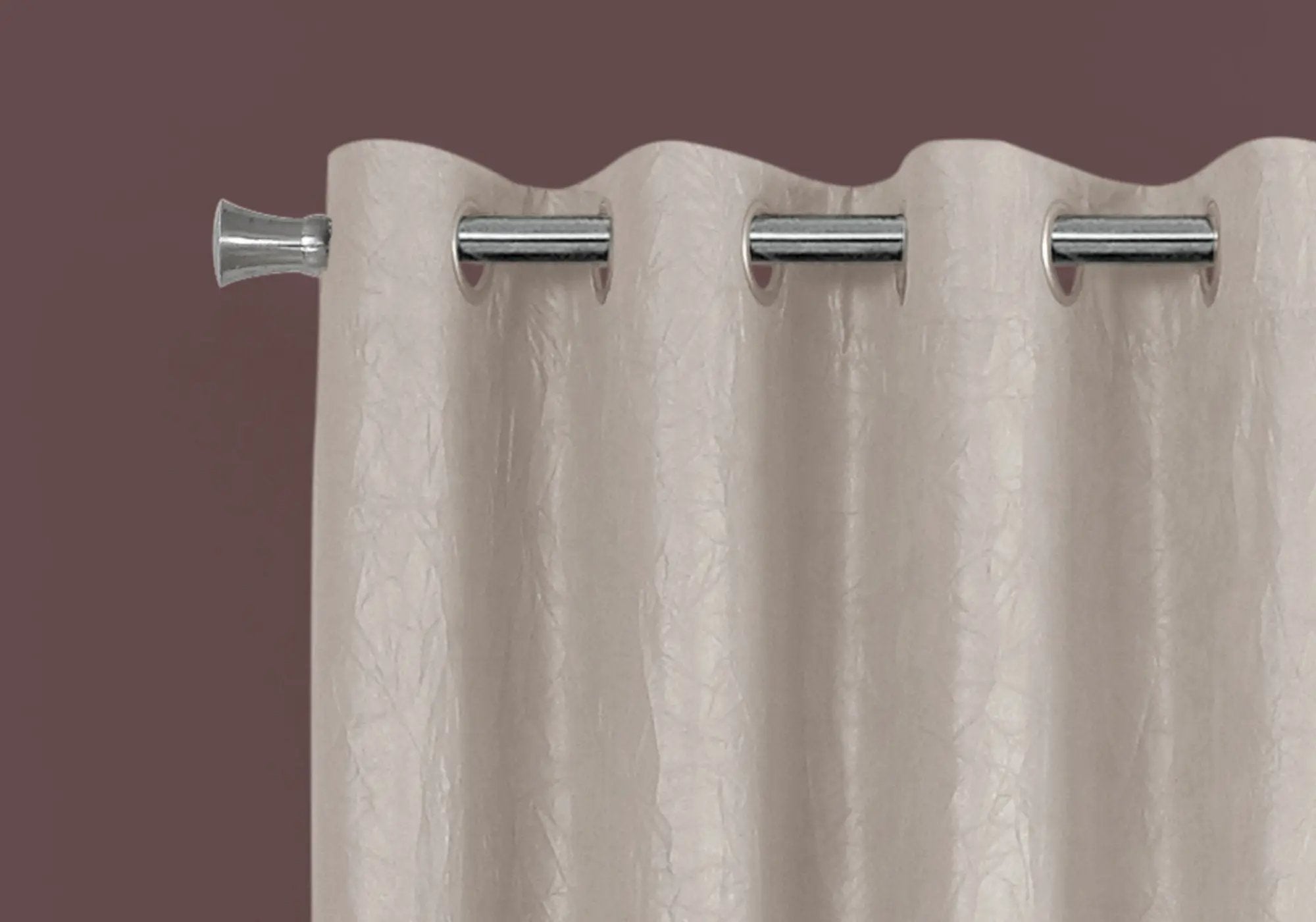 2 Pieces Set, Curtain Panel, Room Darkening, Grommet, Contemporary & Modern by Unique Piece Furniture