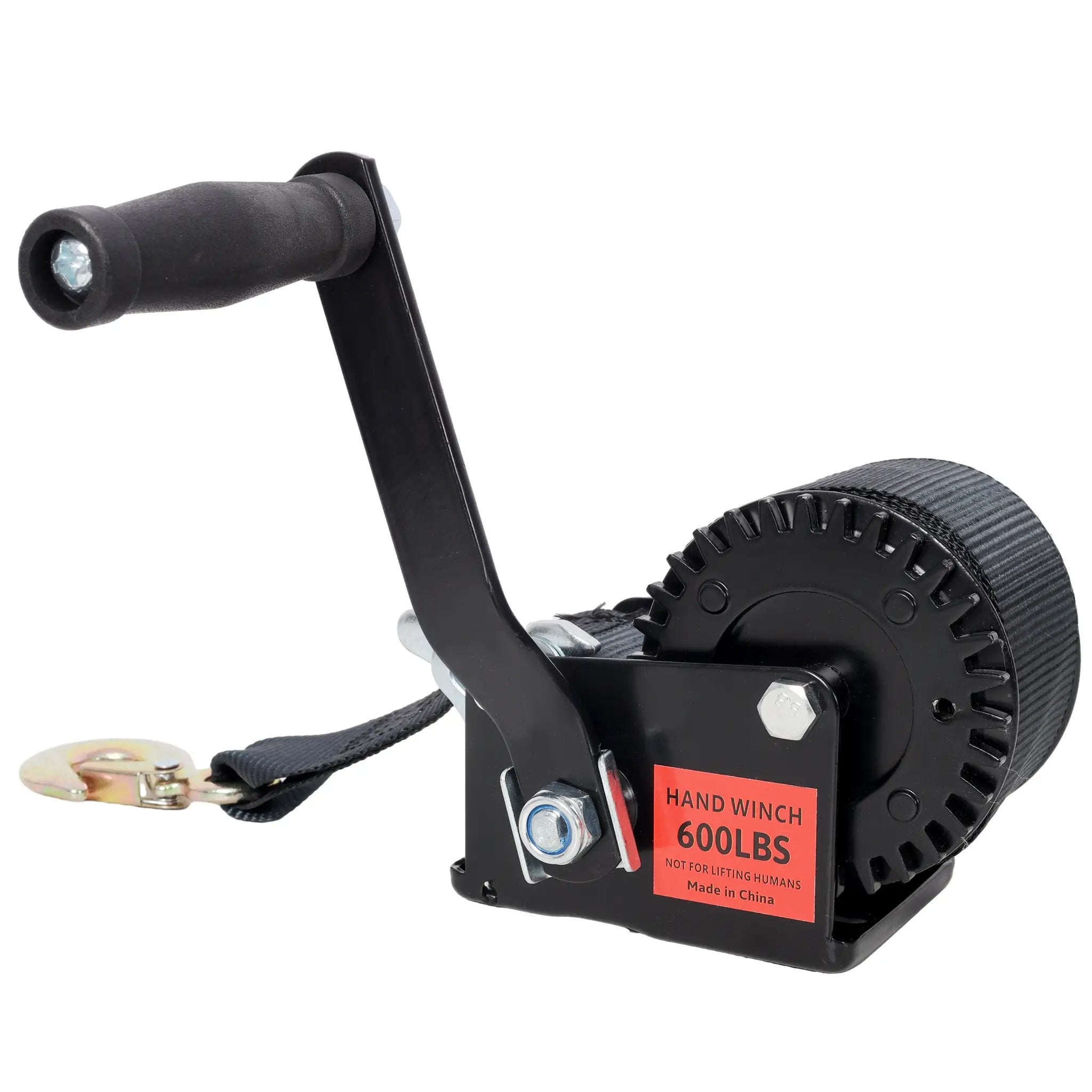 600LBS Hand Winch with 19.6FT Strap by HouseOfZazla