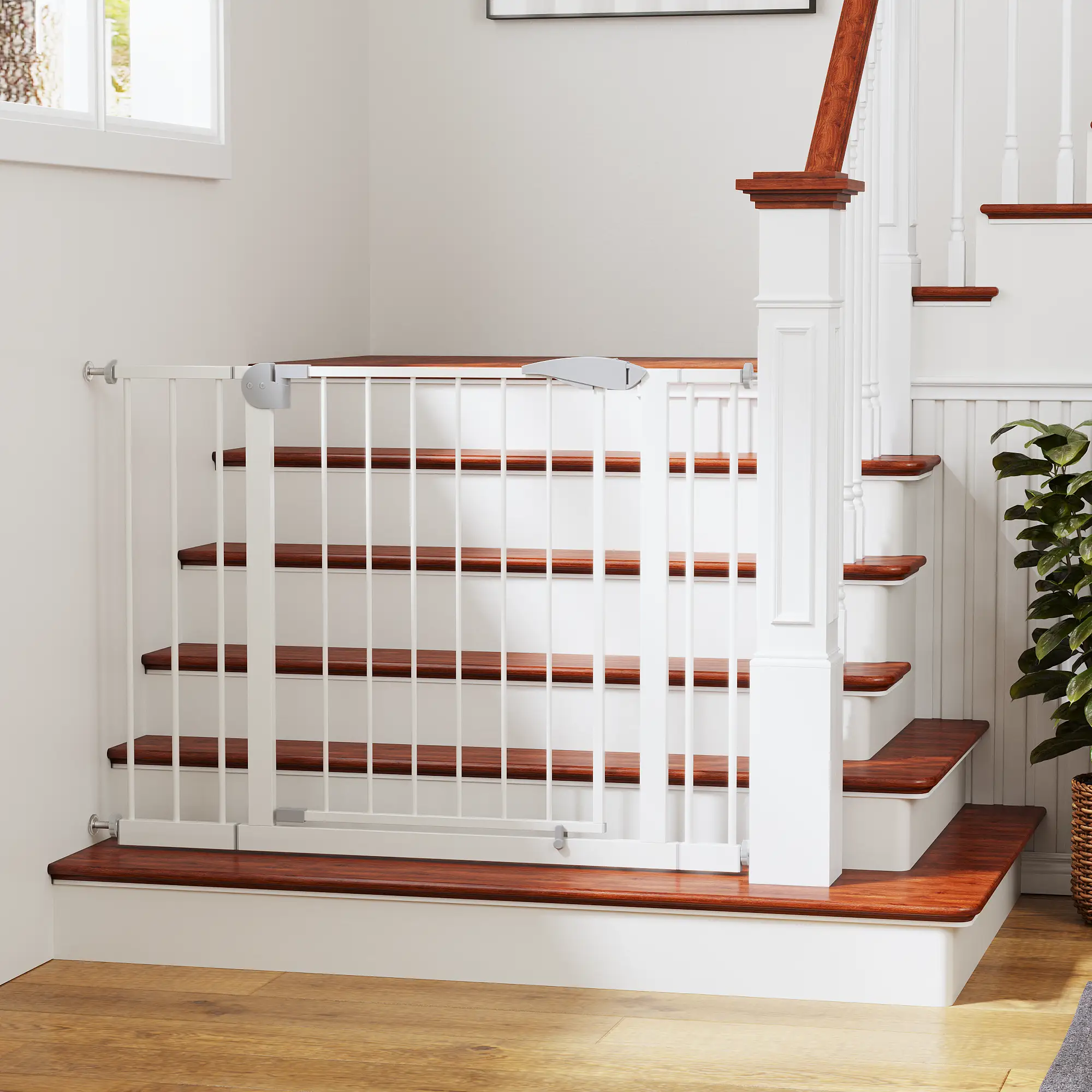 2 Pack 29.5-44.1" Wide Baby Gate for Stairs and Doorways by HouseOfZazla