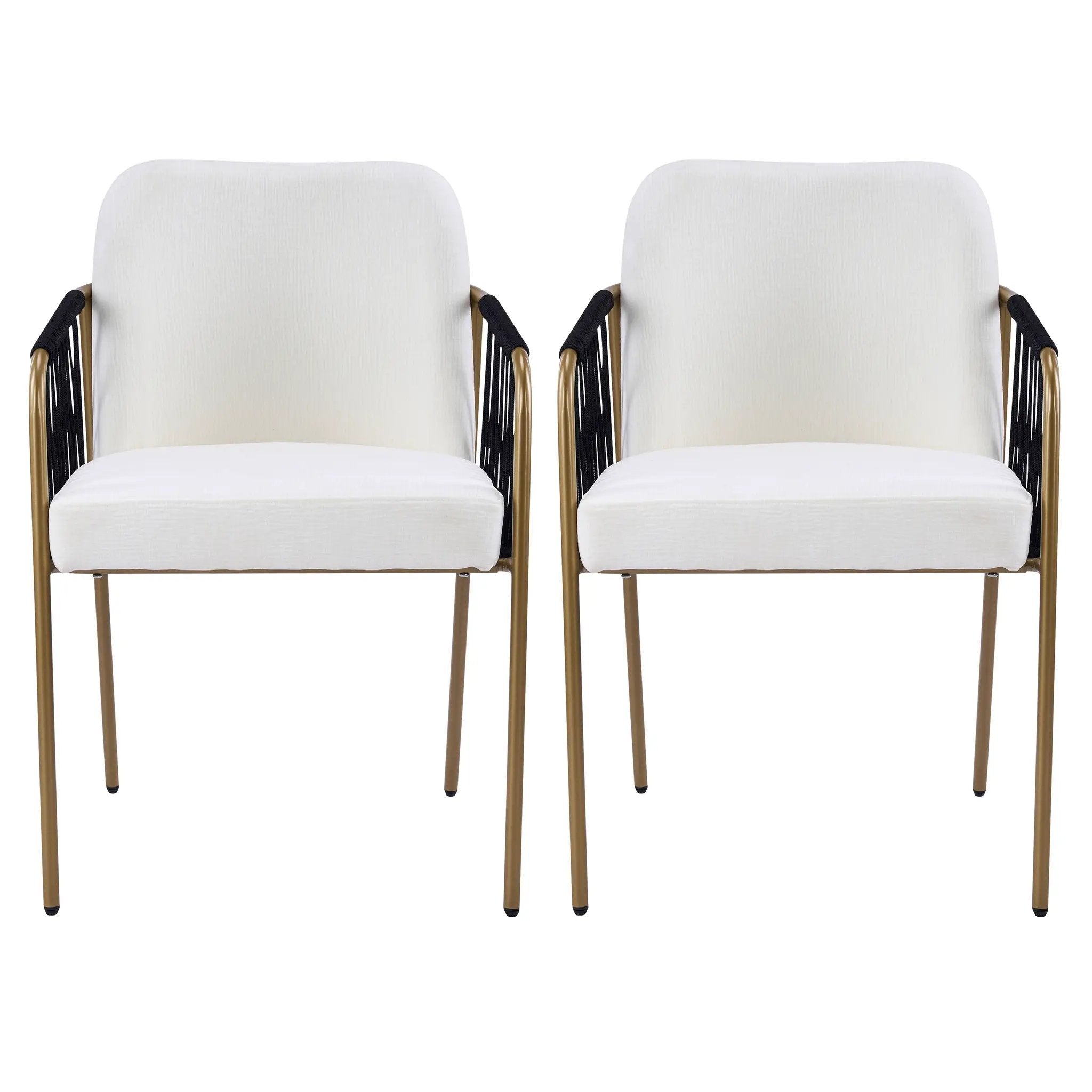 Modern Glam Upholstered Dining Chairs (Set of 2) by HouseOfZazla