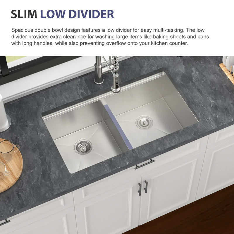 Double Bowl Undermount Kitchen Sink by HouseOfZazla