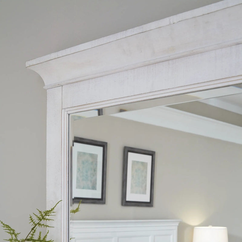 Heron Cove - Landscape Mirror - Chalk White by Unique Piece Furniture