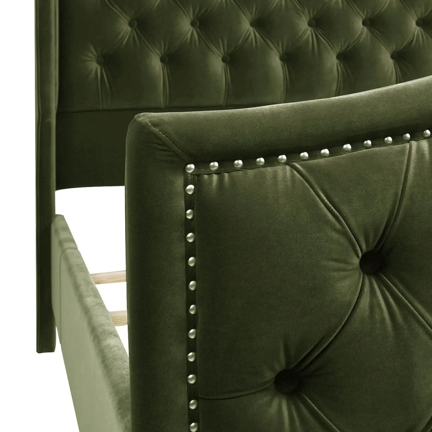 Marcella - Upholstered Shelter Headboard Bed Set by Unique Piece Furniture